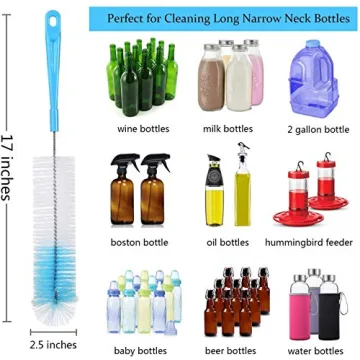 ALINK 8-Pack Bottle Cleaning Brush Set for Easy Cleaning