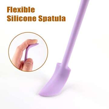 Versatile 6Pcs Makeup Spatula Set for Food and Beauty