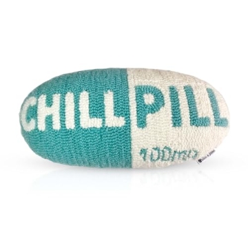The Chill Pill Pillow | Room Decor Aesthetic TikTok Pillow | Perfect Chill Pillow and Preppy Pillows for Bed | Funky Throw Pillows | Cute Trendy Throw Pillows for Gifts
