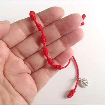 SIFRIMANIA Handmade St Benedict Red String Bracelets