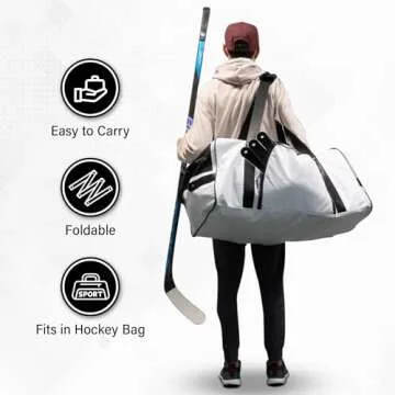 ACE HOCKEY Lightweight Stickhandling Training Aid - Snake 5, Equipment for Puck Control, Street Hockey Training, Reaction Time and Coordination, Durable, Portable and Adjustable