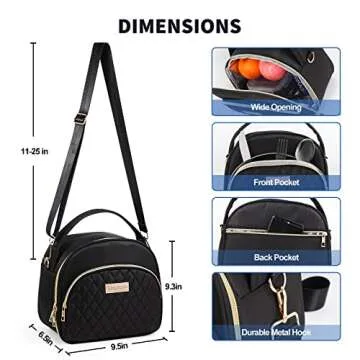 LLEGASTE Insulated Lunch Tote Bag for Work and School