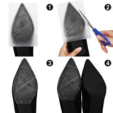 Boao Sole Protector Stickers for High Heel Shoes Self Adhesive Sole Cover Clear Sole Guard Anti Slip...
