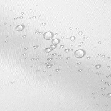 ALYVIA SPRING Long Fabric Shower Curtain Liner Waterproof - 72" x 76", Soft & Lightweight Long Shower Curtain with Magnets, Machine Washable - 72x76, White