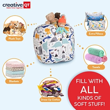 Creative QT Stuff 'n Sit Bean Bag Storage Cover for Kids