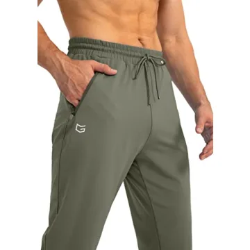 G Gradual Men's Sweatpants with Zipper Pockets