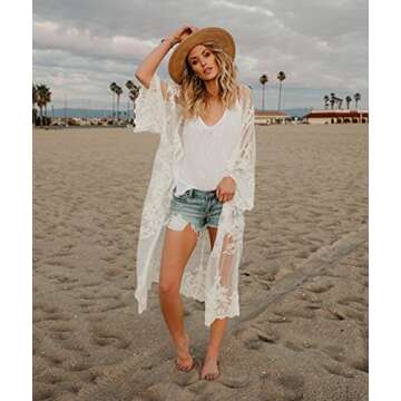 Chic White Lace Cardigan for Glamorous Summer Style