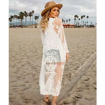 Chic White Lace Cardigan for Glamorous Summer Style