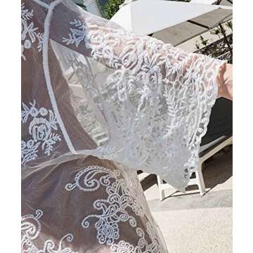 Chic White Lace Cardigan for Glamorous Summer Style