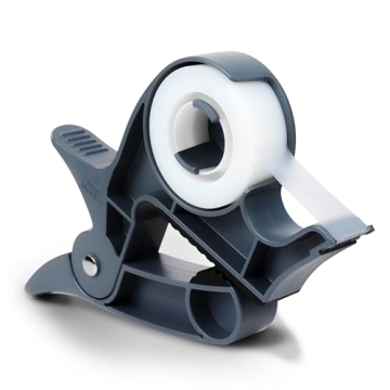 Wrap Buddies Tabletop Gift Wrapping Tool, 2 Clamps - Gift Wrap Clamp with Tape Dispenser for Easier Gift Wrapping This Holiday - Slate Grey