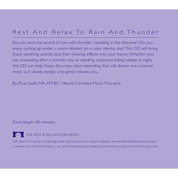 Calming Rain and Distant Thunder - Thunderstorm Nature Sounds Recording - For Meditation, Relaxation...