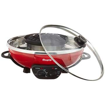 Maple Enjoy Suki Hot Pot Shabu with BBQ Grill for Delicious Meals