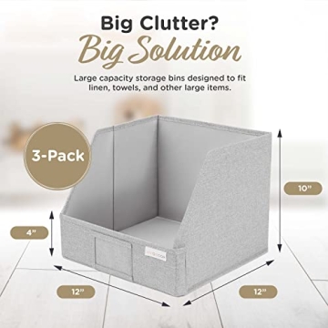 VIVIDECOR Trapezoid Closet Bins for Organizing