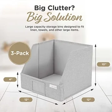 VIVIDECOR Trapezoid Closet Bins for Organizing