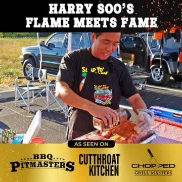 Slap Yo Daddy BBQ Sauce, Hot Burn - Award-Winning Spicy BBQ Sauce from Pitmaster Harry Soo - Intensely Spiced with a Tangy Kick - No MSG, Gluten-Free - 15 oz