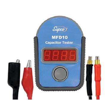 Supco MFD10 Digital Capacitor Tester with Accurate LED Display