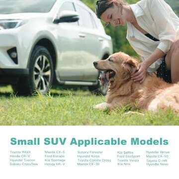 Meginc Back Seat Pet Cover for Dogs for SUV, Waterproof Backseat Cover for Dogs in Car Heavy Durable...