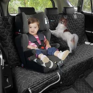 Meginc Car Dog Seat Cover - Durable & Waterproof SUV Protector