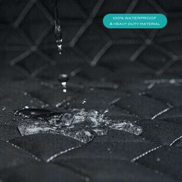 Meginc Car Dog Seat Cover - Durable & Waterproof SUV Protector