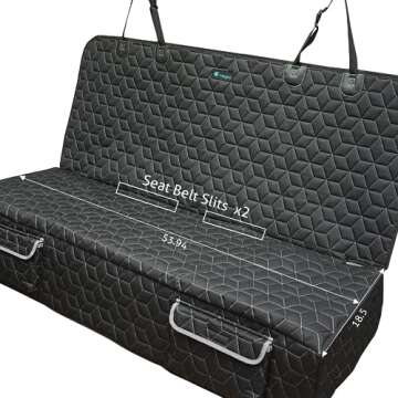 Meginc Car Dog Seat Cover - Durable & Waterproof SUV Protector