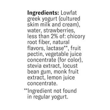Chobani 20g Low-Fat Greek Yogurt Drink Strawberries & Cream