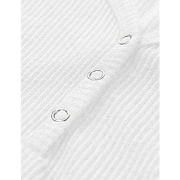 MEROKEETY Women's V Neck Ribbed Knit Summer Tops