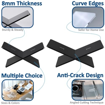 Versatile Acrylic Book Holder Stand for Cookbooks & More