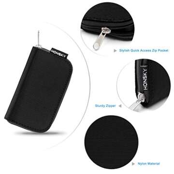 2 Set Memory Card Holder, HONSKY ® 22 Slot SD CF SDHC SDXC MMC Micro SD SecureDigital Memory Compac...