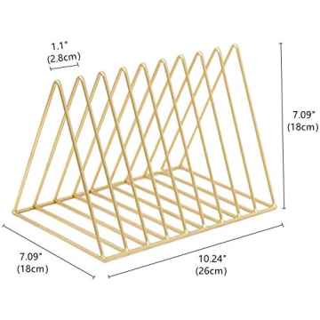 PENGKE Gold File Organizer - Stylish and Functional Design
