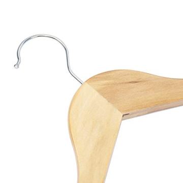 Tosnail 12-Pack Wooden Pant Hanger for Stylish Organization