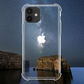 Migeec Case Compatible with iPhone 12 /iPhone 12 Pro - Crystal Clear Cover with Air Cushion Gel Bumper Technology Full Protection Phone Cover for iPhone 12 /iPhone 12 Pro