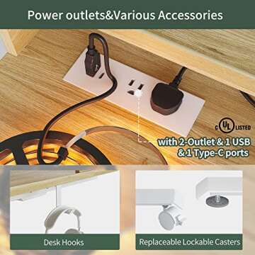 FEZIBO Triple Motor L Shaped Standing Desk for Home Office