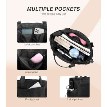 Marvolia Large Tote Bag for Women - Lightweight, Stylish, and Durable