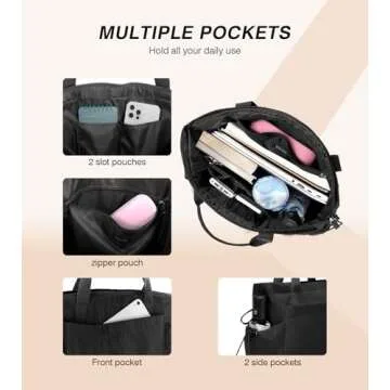 Marvolia Large Tote Bag for Women - Lightweight, Stylish, and Durable