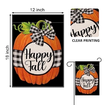 Shop Covido Pumpkin Garden Flag for Beautiful Fall Decor