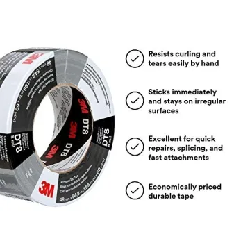 3M Duct Tape DT8 Pack - Industrial Strength Multi-Use