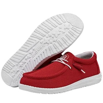 Hey Dude Men's Wally Sox Flame | Lightweight Comfortable Loafers