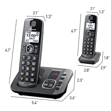 Panasonic DECT 6.0 Cordless Phone System with Call Block