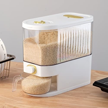 Sooyee 11Lbs Rice Dispenser - Safe Food Storage Solution