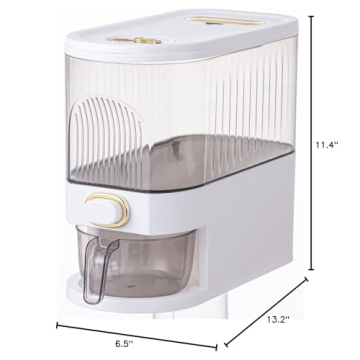 Sooyee 11Lbs Rice Dispenser - Safe Food Storage Solution