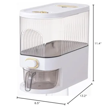 Sooyee 11Lbs Rice Dispenser - Safe Food Storage Solution