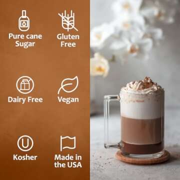 Syruvia Vanilla Syrup for Coffee - 25.4 oz Delicious Flavor