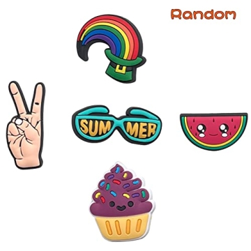 YAZO 30 Random Shoe Charms for Parties & Crafting Fun