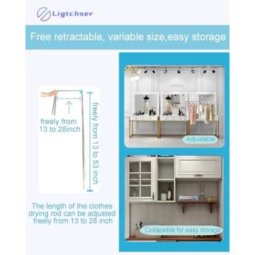 Ligtchser Portable Travel Garment Rack for Easy Use