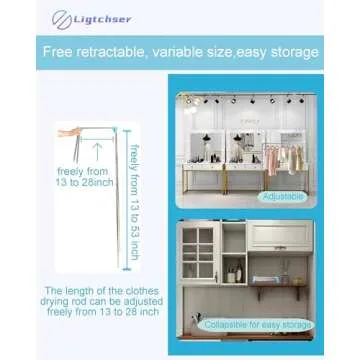 Ligtchser Portable Travel Garment Rack for Easy Use