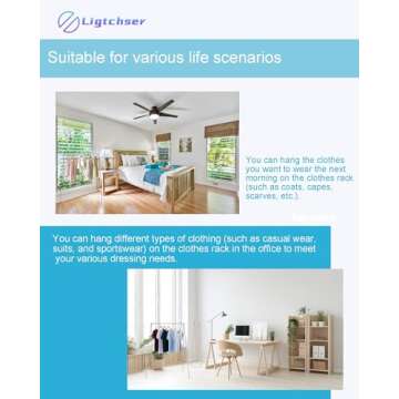 Ligtchser Portable Travel Garment Rack for Easy Use