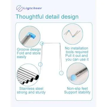 Ligtchser Portable Travel Garment Rack for Easy Use