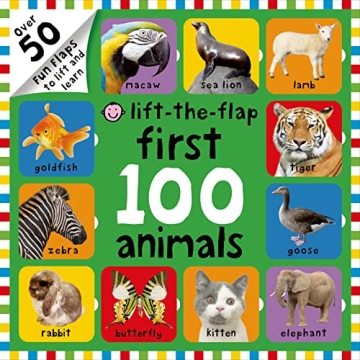 First 100 Animals Lift-the-Flap for Engaging Learning