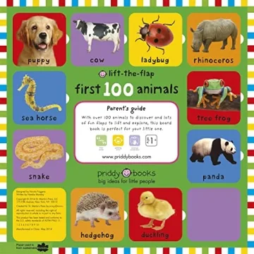 First 100 Animals Lift-the-Flap for Engaging Learning