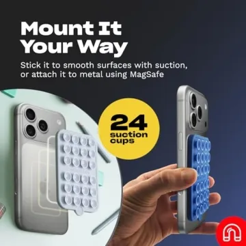 OCTOBUDDY Magnet Dual Magnetic & Suction Phone Mount